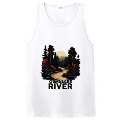 Ocmulgee River Retro Minimalist River Ocmulgee PosiCharge Competitor Tank