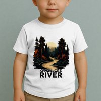 Ocmulgee River Retro Minimalist River Ocmulgee Toddler T-Shirt
