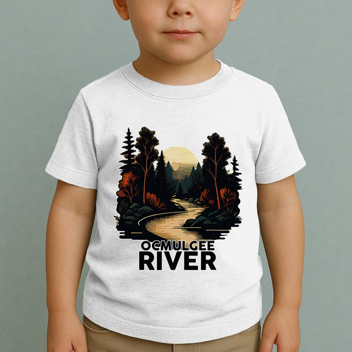 Ocmulgee River Retro Minimalist River Ocmulgee Toddler T-Shirt