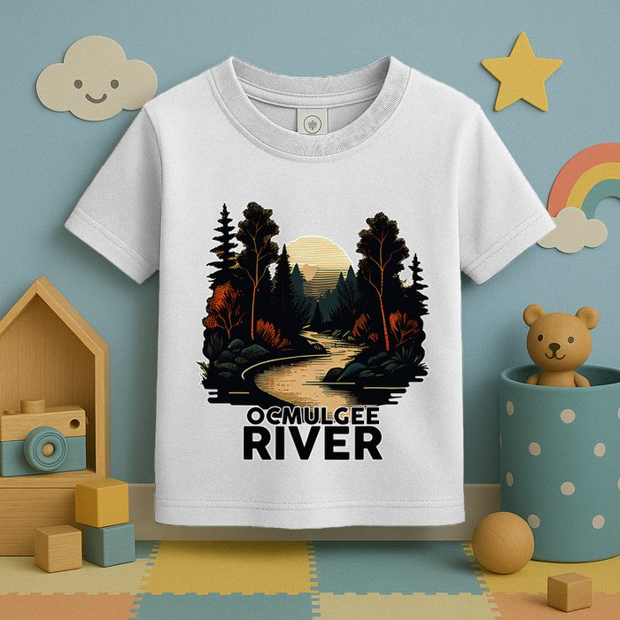 Ocmulgee River Retro Minimalist River Ocmulgee Toddler T-Shirt