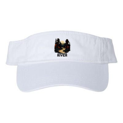 Ocmulgee River Retro Minimalist River Ocmulgee Visor
