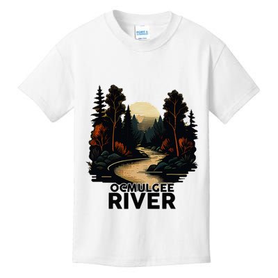 Ocmulgee River Retro Minimalist River Ocmulgee Kids T-Shirt