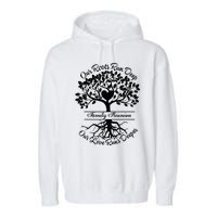 Our Roots Run Deep Our Love Runs Deeper Family Reunion 2024 Garment-Dyed Fleece Hoodie