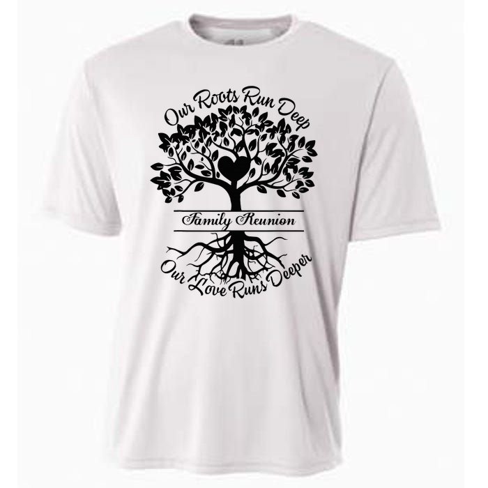 Our Roots Run Deep Our Love Runs Deeper Family Reunion 2024 Cooling Performance Crew T-Shirt