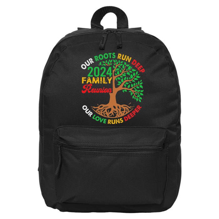 Our Roots Run Deep Our Love Runs Deeper Family Reunion 2024 16 in Basic Backpack