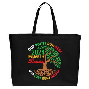 Our Roots Run Deep Our Love Runs Deeper Family Reunion 2024 Cotton Canvas Jumbo Tote