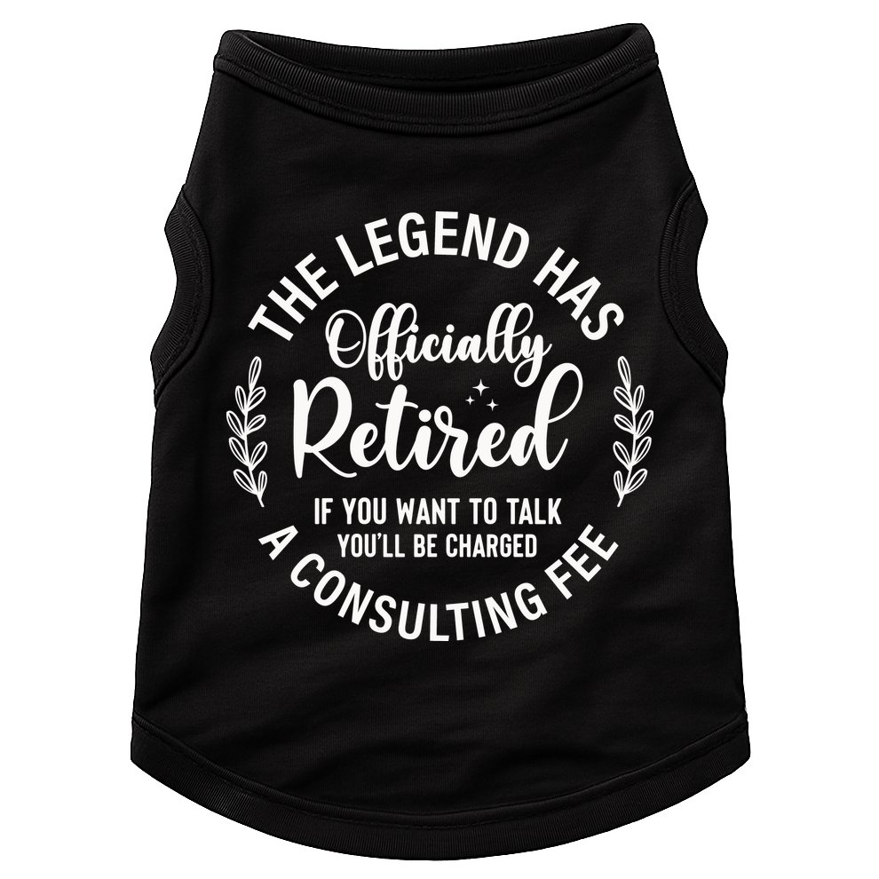 Officially Retired , Retirement Gift Doggie Tank