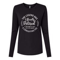 Officially Retired , Retirement Gift Womens Cotton Relaxed Long Sleeve T-Shirt