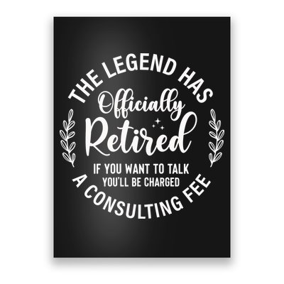 Officially Retired , Retirement Gift Poster