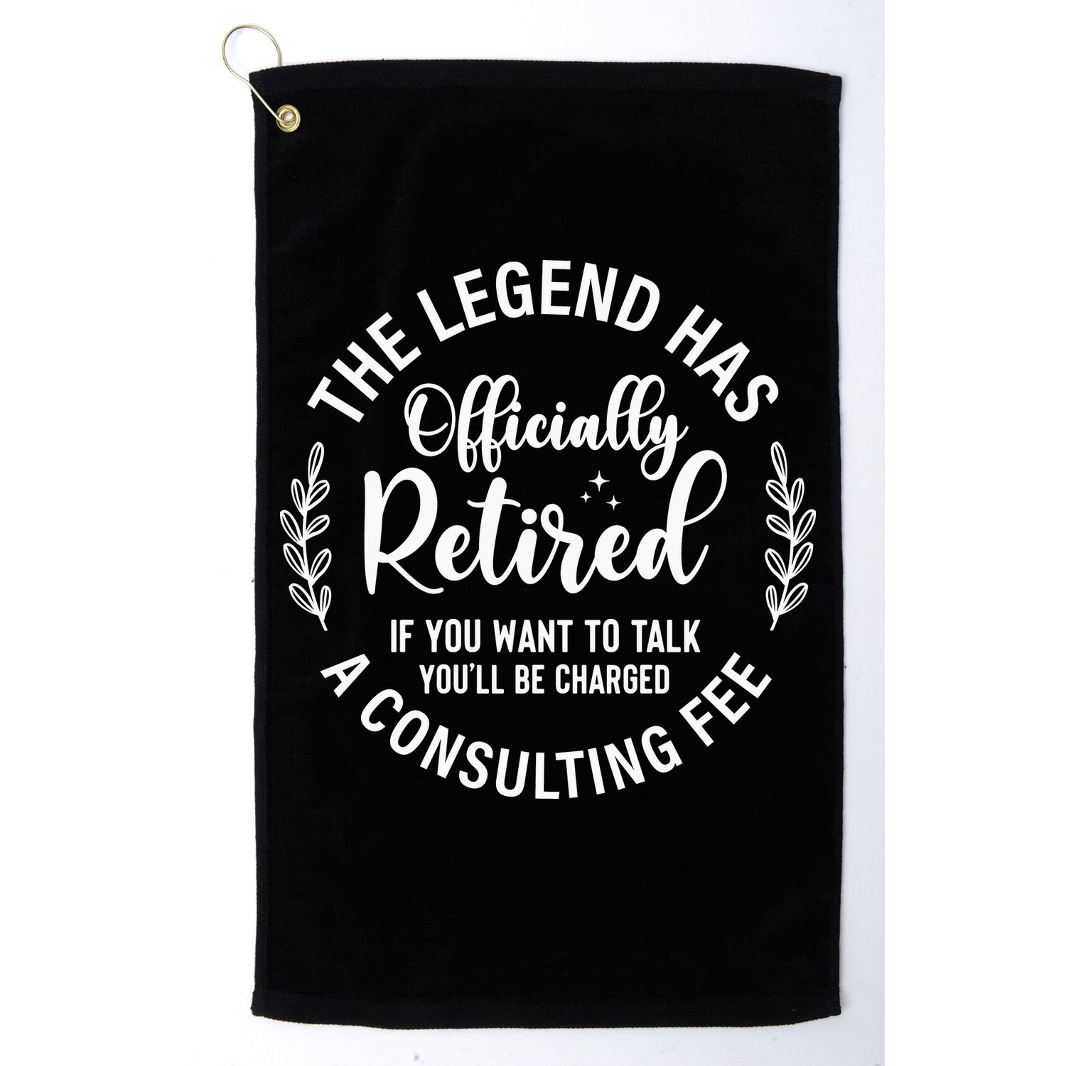 Officially Retired , Retirement Gift Golf Towel