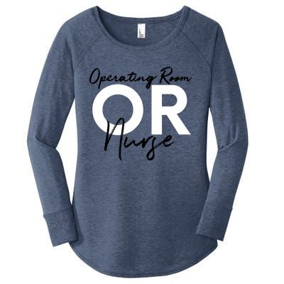 Operating Room Registered Nurse Hospital Rn Staff Gift Women's Perfect Tri Tunic Long Sleeve Shirt