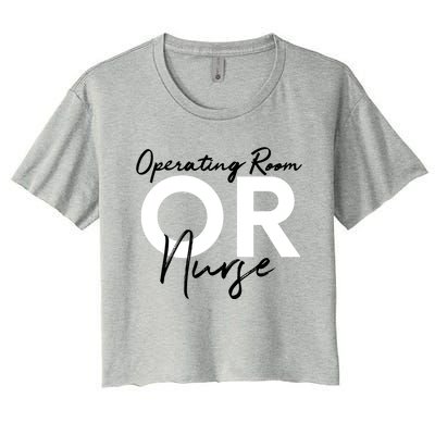 Operating Room Registered Nurse Hospital Rn Staff Gift Women's Crop Top Tee