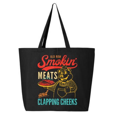 Old Row Smokin Meats And Clapping Cheeks Funny 25L Jumbo Tote