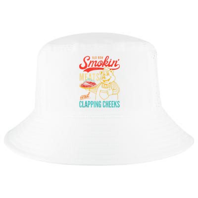 Old Row Smokin Meats And Clapping Cheeks Funny Cool Comfort Performance Bucket Hat