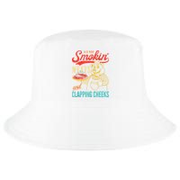 Old Row Smokin Meats And Clapping Cheeks Funny Cool Comfort Performance Bucket Hat