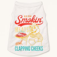 Old Row Smokin Meats And Clapping Cheeks Funny Doggie Tank