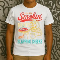Old Row Smokin Meats And Clapping Cheeks Funny T-Shirt