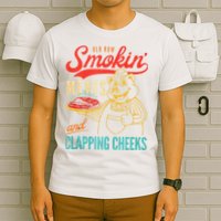 Old Row Smokin Meats And Clapping Cheeks Funny T-Shirt
