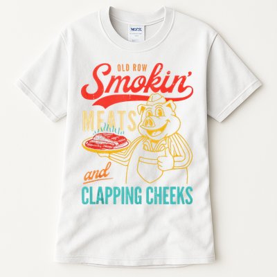 Old Row Smokin Meats And Clapping Cheeks Funny Tall T-Shirt
