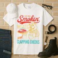 Old Row Smokin Meats And Clapping Cheeks Funny Tall T-Shirt