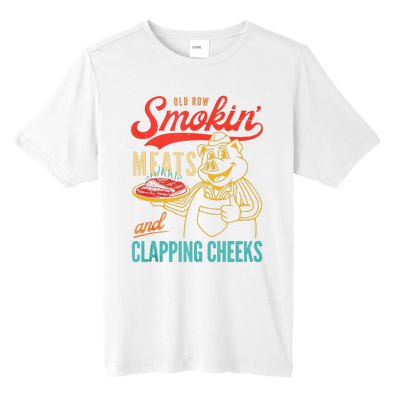 Old Row Smokin Meats And Clapping Cheeks Funny Tall Fusion ChromaSoft Performance T-Shirt