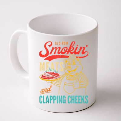 Old Row Smokin Meats And Clapping Cheeks Funny Mug