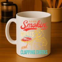 Old Row Smokin Meats And Clapping Cheeks Funny Mug