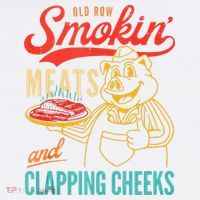 Old Row Smokin Meats And Clapping Cheeks Funny Beanie