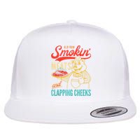 Old Row Smokin Meats And Clapping Cheeks Funny Flatbill Hat