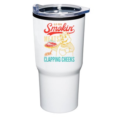 Old Row Smokin Meats And Clapping Cheeks Funny Tumbler
