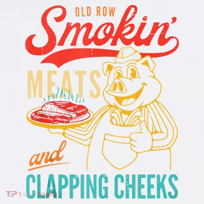 Old Row Smokin Meats And Clapping Cheeks Funny Tumbler