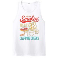 Old Row Smokin Meats And Clapping Cheeks Funny PosiCharge Competitor Tank