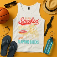 Old Row Smokin Meats And Clapping Cheeks Funny Tank Top