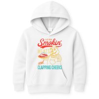 Old Row Smokin Meats And Clapping Cheeks Funny Kids Hoodie