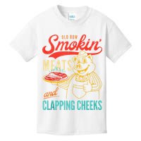 Old Row Smokin Meats And Clapping Cheeks Funny Kids T-Shirt
