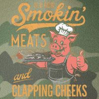 Old Row Smokin Meats And Clapping Cheeks Funny Bbq Legacy Tie Dye Trucker Hat