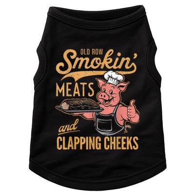 Old Row Smokin Meats And Clapping Cheeks Funny Doggie Tank