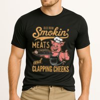 Old Row Smokin Meats And Clapping Cheeks Funny Performance Shirt
