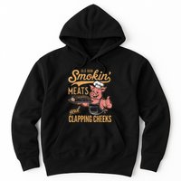 Old Row Smokin Meats And Clapping Cheeks Funny Hoodie