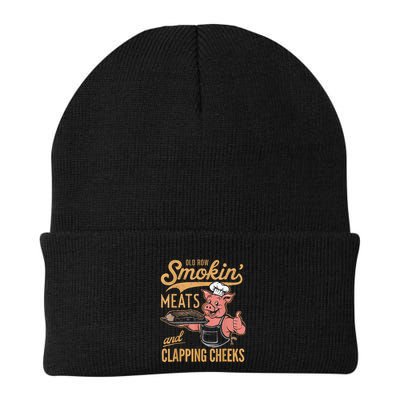 Old Row Smokin Meats And Clapping Cheeks Funny Beanie