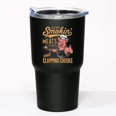 Old Row Smokin Meats And Clapping Cheeks Funny Tumbler