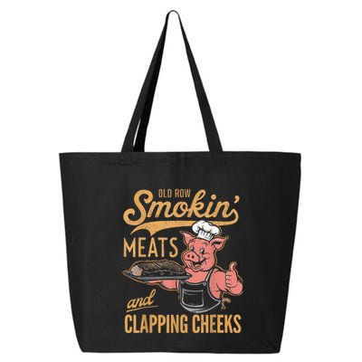 Old Row Smokin Meats And Clapping Cheeks Funny 25L Jumbo Tote