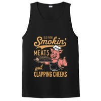 Old Row Smokin Meats And Clapping Cheeks Funny PosiCharge Competitor Tank
