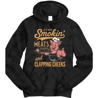Old Row Smokin Meats And Clapping Cheeks Funny Tie Dye Hoodie