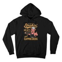Old Row Smokin Meats And Clapping Cheeks Funny Tall Hoodie