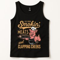 Old Row Smokin Meats And Clapping Cheeks Funny Tank Top