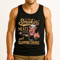 Old Row Smokin Meats And Clapping Cheeks Funny Tank Top