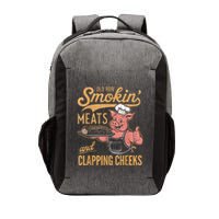 Old Row Smokin Meats And Clapping Cheeks Funny Vector Backpack