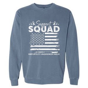 Orange Ribbon Support Infertility Awareness Squad Garment-Dyed Sweatshirt