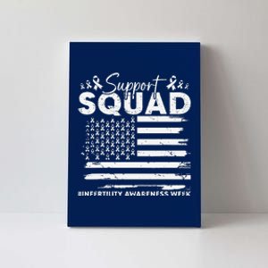 Orange Ribbon Support Infertility Awareness Squad Canvas